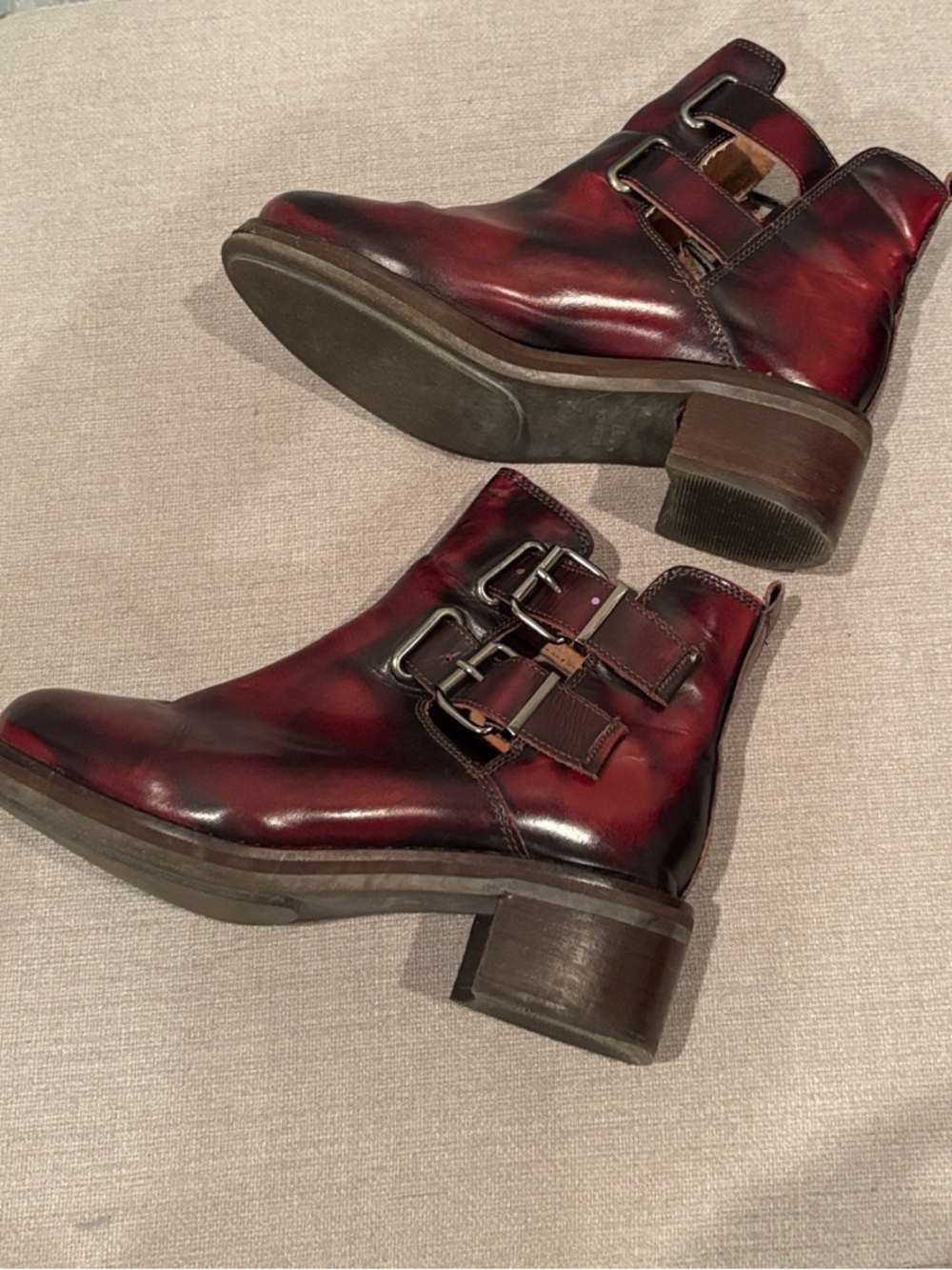 Topshop Adonis Oxblood Boots - Picture 3 of 7